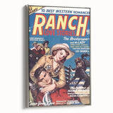 Vintage Magazine Cover Art - Retro Western Romance Magazine Print
