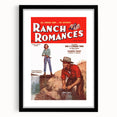 Vintage Magazine Cover Art - Retro Western Romance Magazine Print