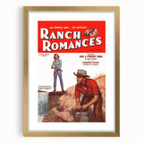 Vintage Magazine Cover Art - Retro Western Romance Magazine Print