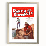 Vintage Magazine Cover Art - Retro Western Romance Magazine Print