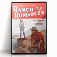 Vintage Magazine Cover Art - Retro Western Romance Magazine Print