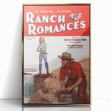 Vintage Magazine Cover Art - Retro Western Romance Magazine Print
