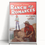 Vintage Magazine Cover Art - Retro Western Romance Magazine Print