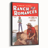 Vintage Magazine Cover Art - Retro Western Romance Magazine Print