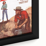 Vintage Magazine Cover Art - Retro Western Romance Magazine Print