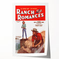 Vintage Magazine Cover Art - Retro Western Romance Magazine Print