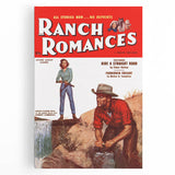 Vintage Magazine Cover Art - Retro Western Romance Magazine Print