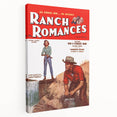 Vintage Magazine Cover Art - Retro Western Romance Magazine Print