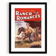 Vintage Magazine Cover Art - Retro Western Romance Magazine Print