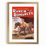 Vintage Magazine Cover Art - Retro Western Romance Magazine Print