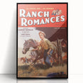 Vintage Magazine Cover Art - Retro Western Romance Magazine Print