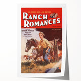 Vintage Magazine Cover Art - Retro Western Romance Magazine Print
