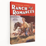 Vintage Magazine Cover Art - Retro Western Romance Magazine Print