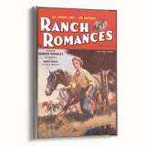 Vintage Magazine Cover Art - Retro Western Romance Magazine Print