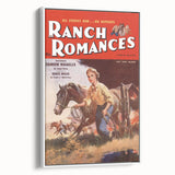 Vintage Magazine Cover Art - Retro Western Romance Magazine Print