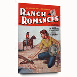 Vintage Magazine Cover Art - Retro Western Romance Magazine Print