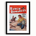 Vintage Magazine Cover Art - Retro Western Romance Magazine Print