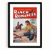 Vintage Magazine Cover Art - Retro Western Romance Magazine Print