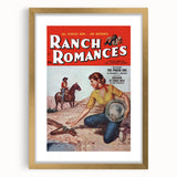 Vintage Magazine Cover Art - Retro Western Romance Magazine Print