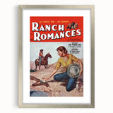 Vintage Magazine Cover Art - Retro Western Romance Magazine Print