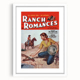Vintage Magazine Cover Art - Retro Western Romance Magazine Print