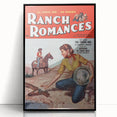 Vintage Magazine Cover Art - Retro Western Romance Magazine Print