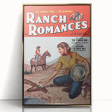 Vintage Magazine Cover Art - Retro Western Romance Magazine Print