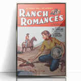Vintage Magazine Cover Art - Retro Western Romance Magazine Print
