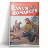 Vintage Magazine Cover Art - Retro Western Romance Magazine Print