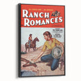 Vintage Magazine Cover Art - Retro Western Romance Magazine Print