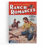 Vintage Magazine Cover Art - Retro Western Romance Magazine Print