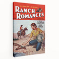 Vintage Magazine Cover Art - Retro Western Romance Magazine Print