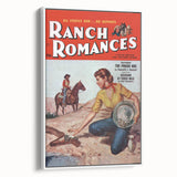 Vintage Magazine Cover Art - Retro Western Romance Magazine Print