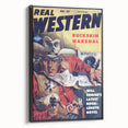 Vintage Magazine Cover Art - Retro Western Adventure Print