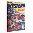 Vintage Magazine Cover Art - Retro Western Adventure Print