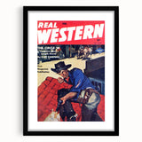 Vintage Western Magazine Cover Art - Classic Retro Print