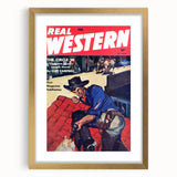 Vintage Western Magazine Cover Art - Classic Retro Print