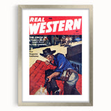 Vintage Western Magazine Cover Art - Classic Retro Print
