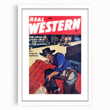 Vintage Western Magazine Cover Art - Classic Retro Print