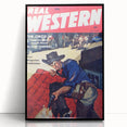 Vintage Western Magazine Cover Art - Classic Retro Print