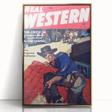 Vintage Western Magazine Cover Art - Classic Retro Print