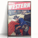 Vintage Western Magazine Cover Art - Classic Retro Print