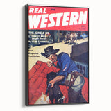 Vintage Western Magazine Cover Art - Classic Retro Print