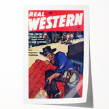 Vintage Western Magazine Cover Art - Classic Retro Print