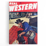 Vintage Western Magazine Cover Art - Classic Retro Print