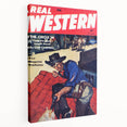 Vintage Western Magazine Cover Art - Classic Retro Print