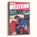 Vintage Western Magazine Cover Art - Classic Retro Print