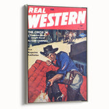 Vintage Western Magazine Cover Art - Classic Retro Print