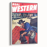 Vintage Western Magazine Cover Art - Classic Retro Print