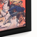 Real Western Stories Vintage Magazine Cover - Retro Cowboy Art